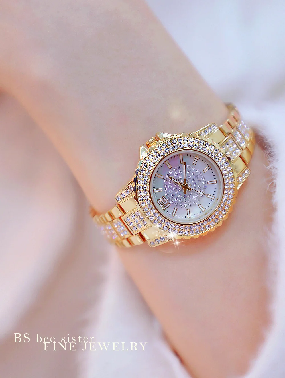 Новые модные часы для женщин, Роскошные Кварцевые часы с бриллиантами, женские часы с кристаллами, стразы, браслет, часы zegarki meskie, подарок