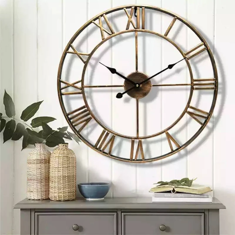 Ретро Настенные часы классические 16 ''(40 см)/19'' (47 см) бесшумные