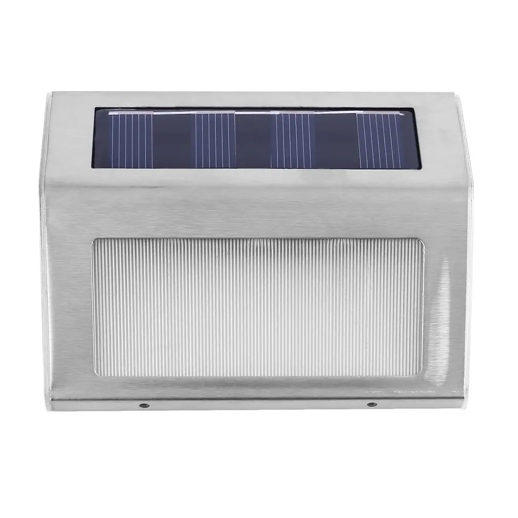 

Waterproof Stainless Steel Solar 3 LED Wall Fence Light Outdoor Garden Floor Entrance Lamp Corridor Stairs Corner Light hot