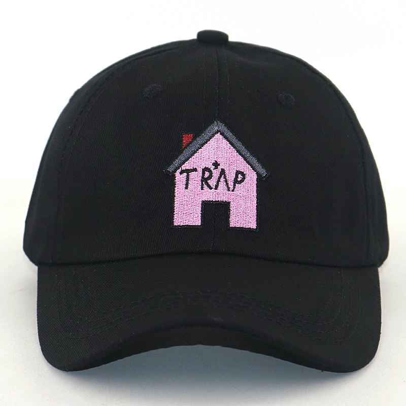 New trap house fashion dad hat men women hip hop baseball cap cartoon pattern embroidery sports snapback hats unisex man with baseball cap