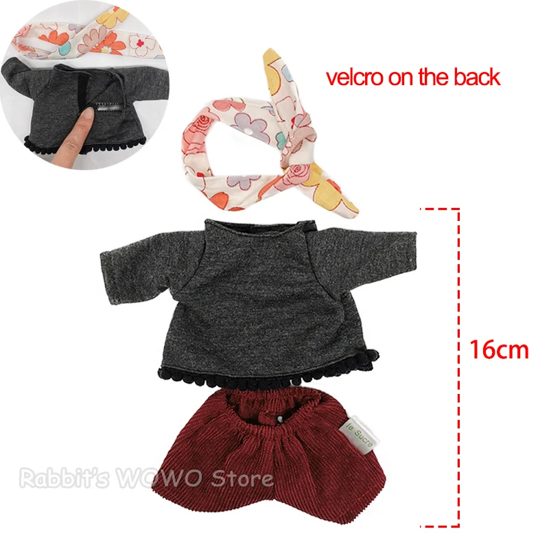 30cm Clothes for Dolls Bunny Cats Bears Plush Toy 1/6 BJD Clothes Dolls Windbreaker Sweater Clothing Girl Toys for Kids Gifts 12