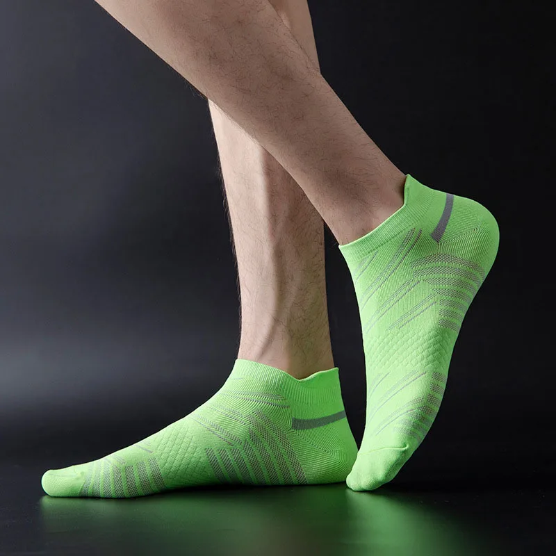 Sport Running Socks Men/Women Outdoor Athletic Cycling Cotton Thin Breathable Fitness Compression Short Low Cut Ankle Socks