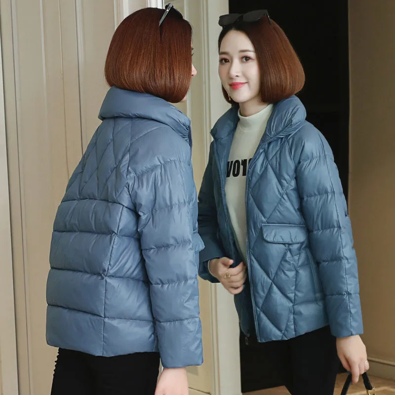 

2020 New Fashion Winter Jacket Women Parkas Down Cotton Jacket Warm Cotton Padded Parka Female Jacket Casual Coat Outwear P937