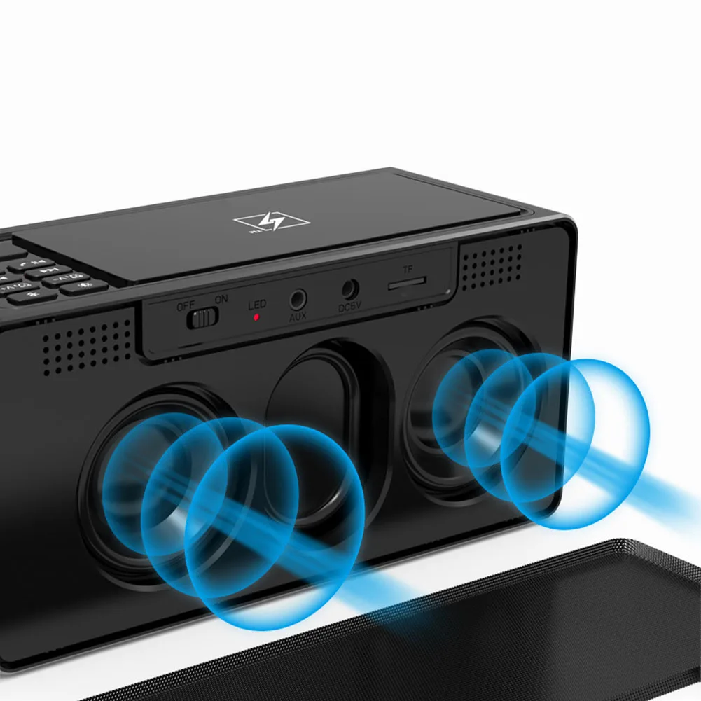 TF карта Поддержка Bluetooth динамик беспроводная зарядка музыка воспроизведение будильник проекция Смарт спальня FM радио светодиодный дисплей