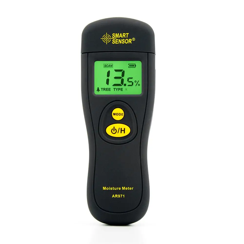 

SMART SENSOR AR971 Instrument Hygrometer Analyzer Digital Wood Moisture Meter Timber Moisture Content Tester