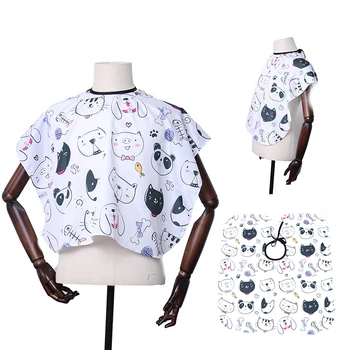Online Kid Cartoon Dressing Cape Salon Kleid Abdeckung Barber Friseur Haar Geschnitten Tuch Friseur Haar Styling Werkzeuge Wasserdichte Tuch