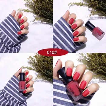 

Women Matte Nail Polish DIY Art Long Lasting Satin Manicure Non-toxic Fashion Makeup J9
