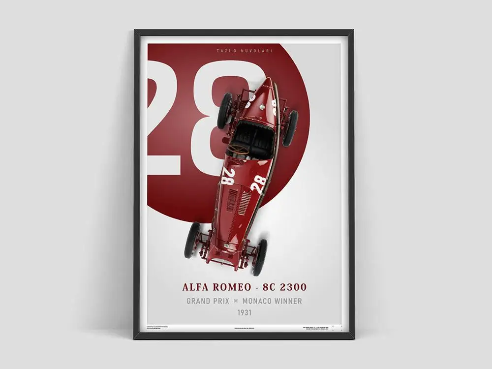 Плакат Alfa Romeo принт Grand Prix Классическая винтажный классический автомобильный