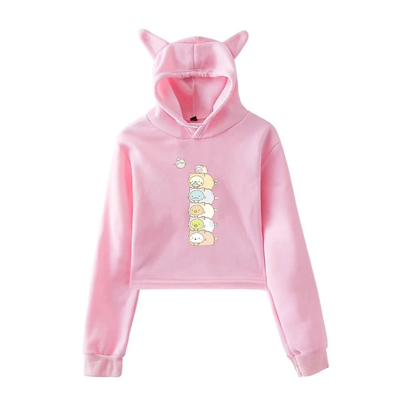 Kawaii Hoodie 11 Новое поступление; женские толстовки с принтом Sumikko; осенние женские свитшоты с капюшоном и длинными рукавами для девочек-подростков; Прямая поставка; Топы Harajuku - Цвет: Kawaii Hoodie 11
