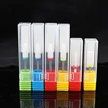 Фреза для маникюра, керамические сверла для ногтей, Шлифовальная головка для ногтей, плоская Шлифовальная головка, электрические аксессуары для сверления ногтей, инструменты