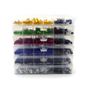 

A set of universal motorcycle fairing spring screw bolt nut kit fastener clip modified motor For honda transalp 650