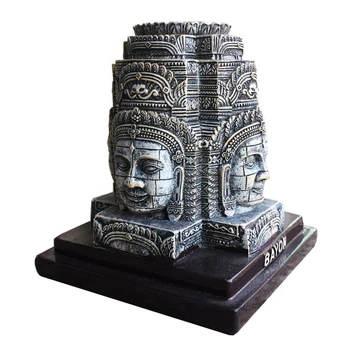

New Handmade Painted Cambodia Angkor Wat Khmer Smile Resin Crafts Creative Home Decortion Tourism Souvenir Gift