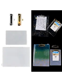 

DIY A4 Clipboard Resin Mold File Folder Resin Molds Drawing Board Mold Art Tools 83XF