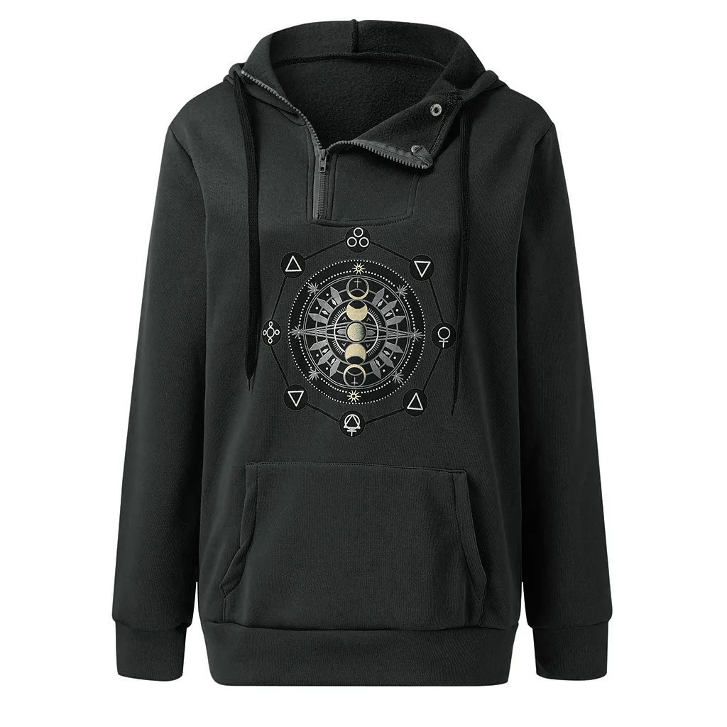 Hoodies Women Autumn 2019 Solid Long Sleeve Hooded Harajuku Streetwear Hoodie Hoodies And Sweatshirts Women Pullovers Clothes