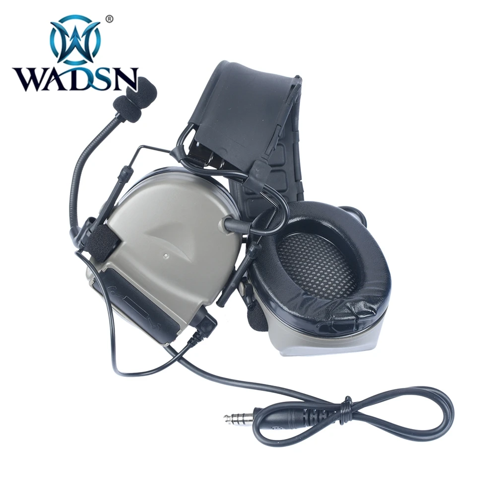 WADSN Softair наушники Comtac II тактическая гарнитура для страйкбола Midland/Ken PTT портативная рация радио охотничий авиационный аксессуар