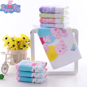 

Peppa Pig Double Gauze Microfiber Absorbent Bath Towel Cotton Anime Figure Cartoon Thin Towel Kids for Children Gift 2P21