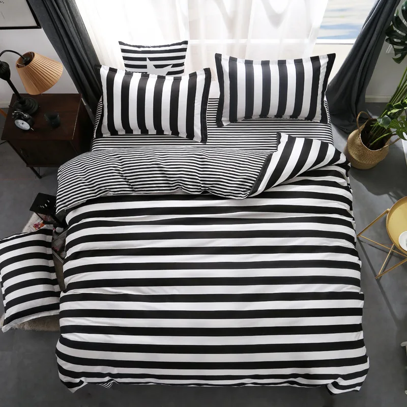 

King Queen Twin Full Sizes 4pcs Comforter Bedding Sets Duvet Cover Quilts Bed Sheet with Pillowcases Bedding Sets for Decoration