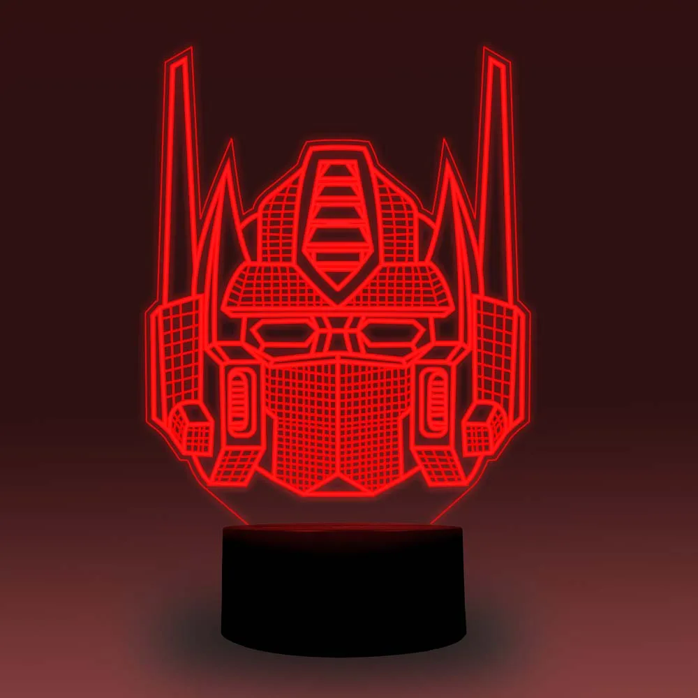 NiteApps 3D Optimus Prime ночник настольная Иллюзия украшение лампа подарок на день рождения приложение/сенсорное управление