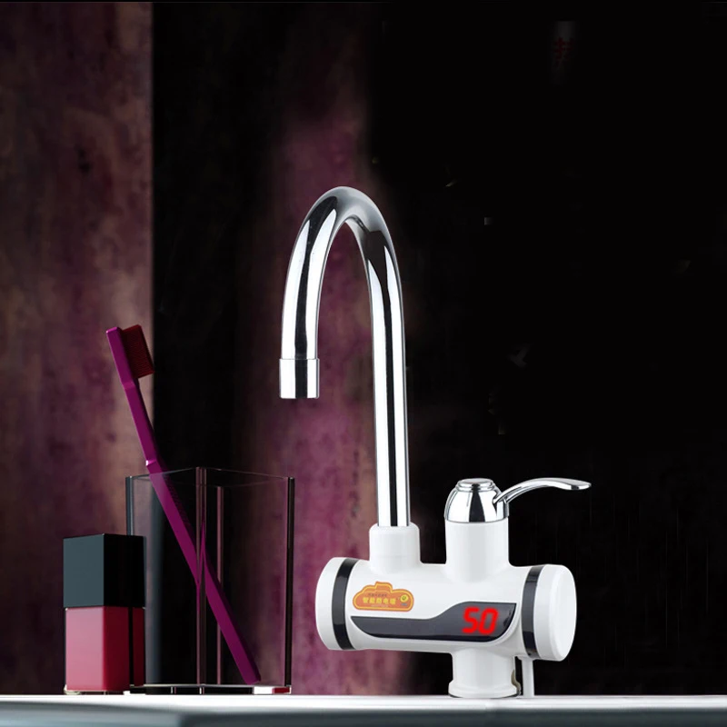 

Electric Kitchen Water Heater Tap Instant Hot Water Faucet Heater Cold Heating Faucet Tankless Instantaneous Water Heater