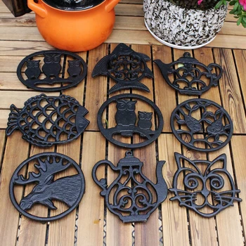 

American European style cast iron pot mat high temperature resistant anti scald pad kitchen table mat heat insulation plate mat