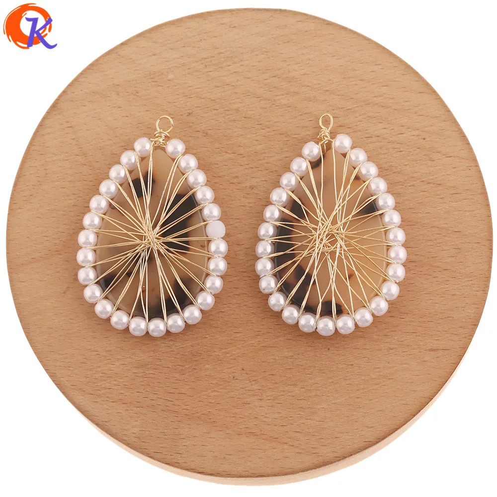 

Cordial Design 20Pcs 31*45MM Jewelry Accessories/Charms/Imitation Pearl/Genuine Gold Plating/Pendnat/Hand Made/Earring Findings