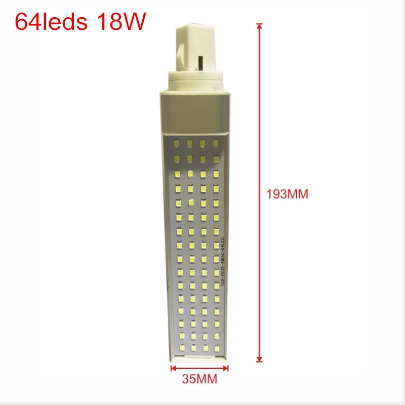 G24 64leds size 18W