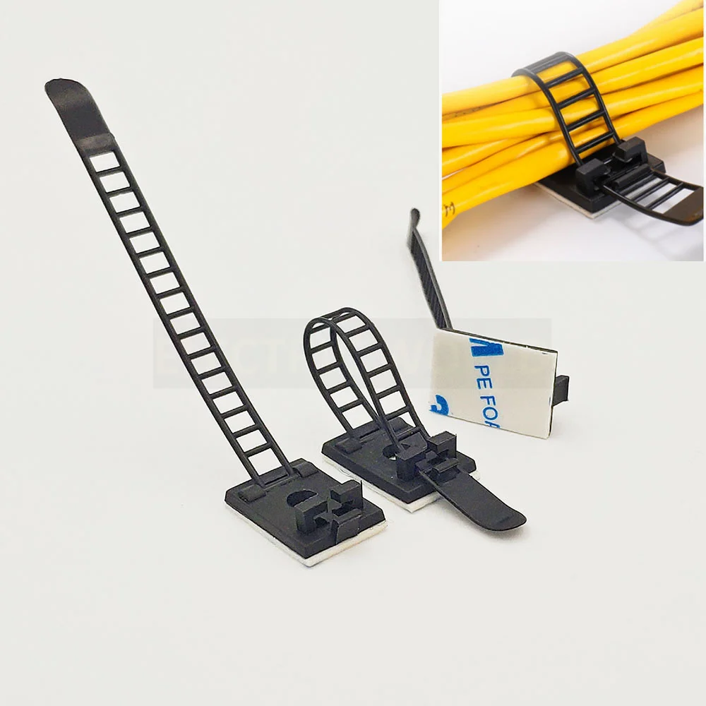 Ajustável Cable Tie Montagens, 18x25 Braçadeira de