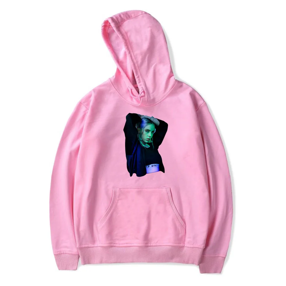 Популярные женские уличные толстовки Billie Eilish толстовка мужские повседневные толстовки с длинным рукавом хип хоп пуловеры одежда