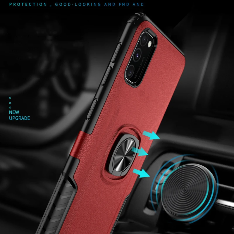 Роскошный чехол Toraise для Huawei V30 Pro из искусственной кожи с магнитным кольцом