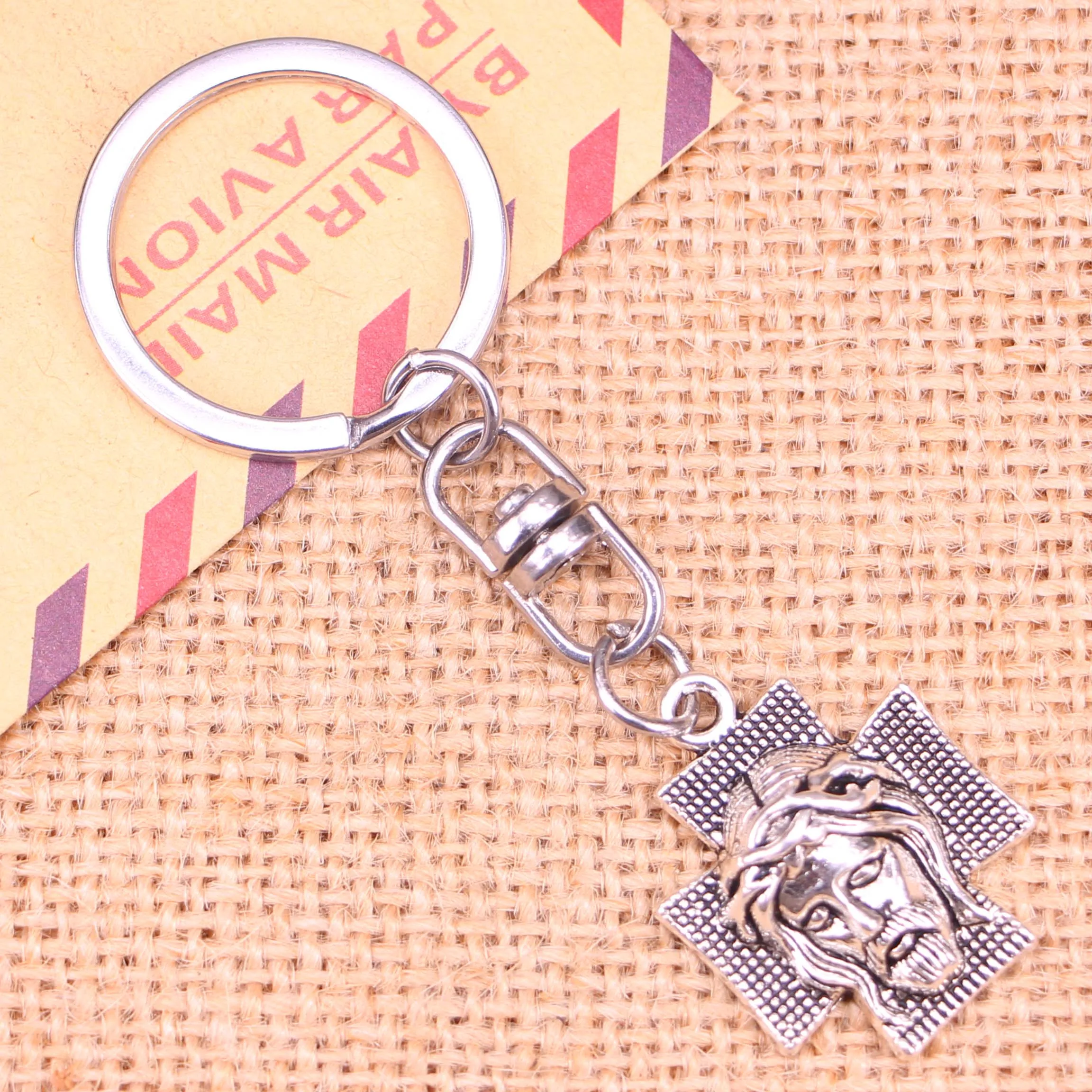 New Fashion Keychain 28*22 mm cross jesus Pendants DIY Men Jewelry Car Key Chain Ring Holder Souvenir For Gift | Украшения и