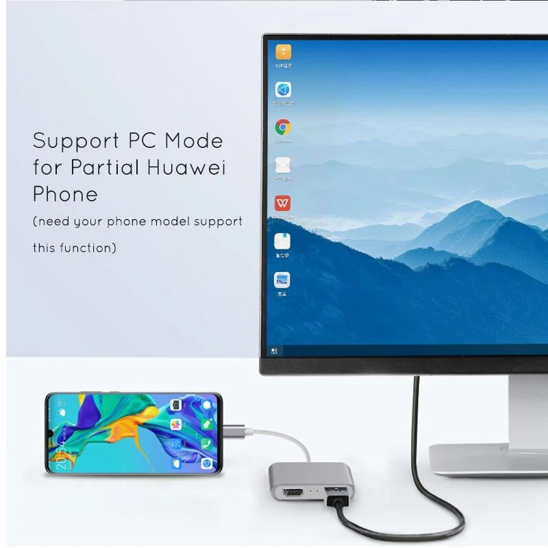 Usb type C к HDMI адаптер USB 3,1 USB-C к HDMI адаптер конвертер «Папа-мама» для MacBook2016 huawei mate 10 P20 samsung S8