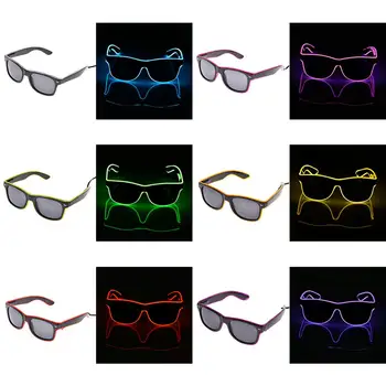

Party Glasses LED Cold Light Emitting Eye Glass Dancing Party Fluorescent Decorative Festival Eyeglass