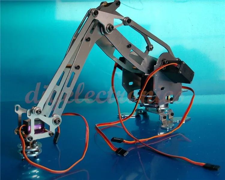 RC Metal Manipulator 6 DOF Robot Arm Model With Digital Servo 6-Axis Robotic Kit for DIY Industrial Robot Arm Development