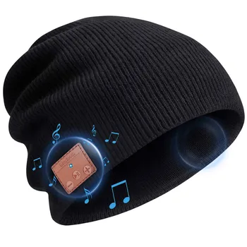 

Beanie Hat Cap with Bluetooth 4.2 Headphones Built-in Stereo Speakers Christmas Gift -MX8