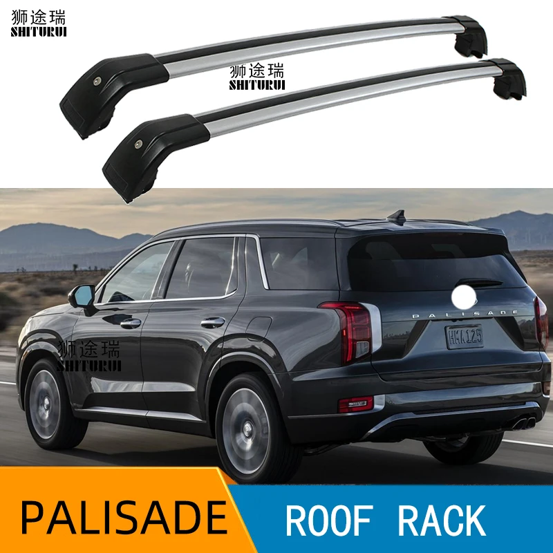 SHITURUI 2 шт. брусья на крышу для HYUNDAI PALISADE 2019 2021 боковые из алюминиевого сплава