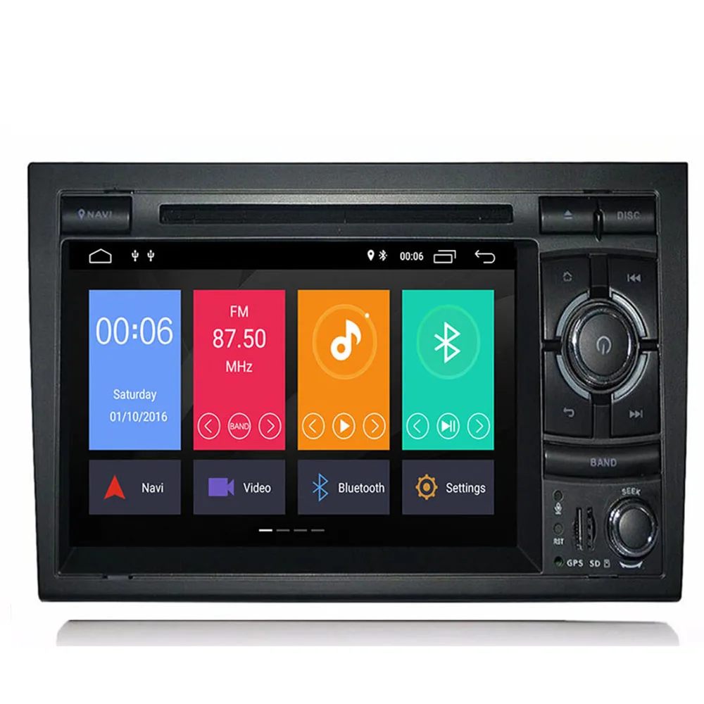 Sale free shipping HD Android 9.0 4+64G 2 din Capacitive screen Car DVD for Audi A4 B6 B7 S4 car radio gps navigation stereo headunit 4