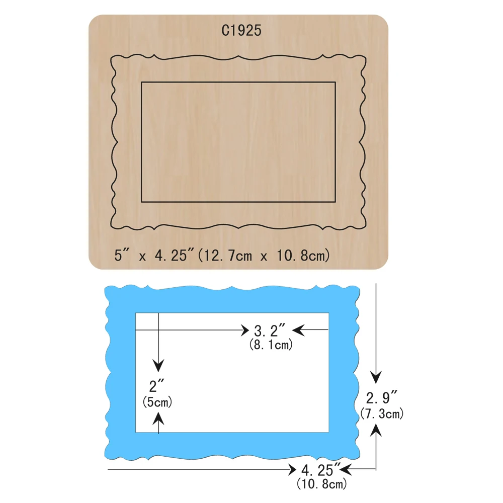 

New Photo frame Wooden die Scrapbooking C1925 Cutting Dies