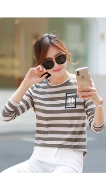 

Fashion Women beige Tops T-shirts Female 2019 Summer