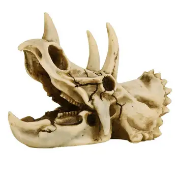 

Resin Imitation Dinosaur Skull Model Simulated Triceratops Skeleton Decoration Display Decorative Gift