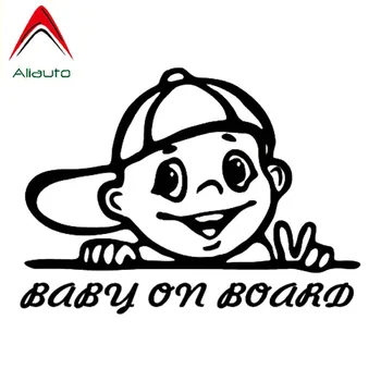 

Aliauto Cartoon Car Sticker Baby on Board Naughty Boy Auto Styling Vinyl Decal for Volvo Honda Civic Mitsubishi Lada,20cm*14cm