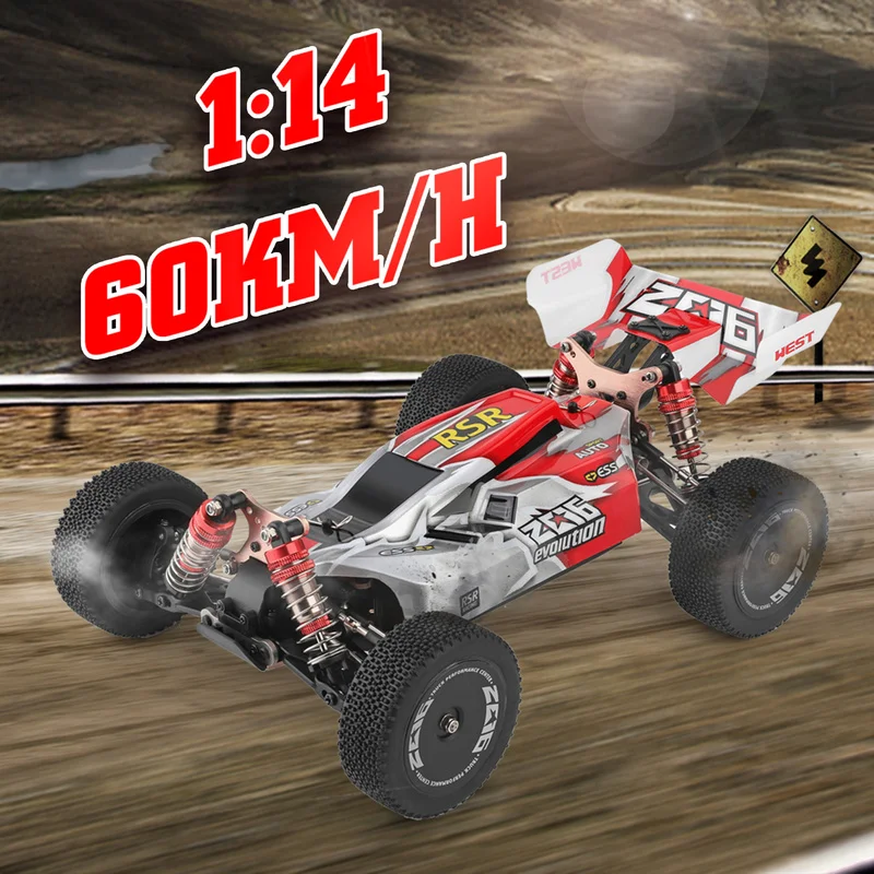 

1/14 60km/h High Speed Car 2.4G Aluminum Alloy Crawler 4WD Car toy remote control Off Road RTR for Boy Kids Xmas Gifts 144001