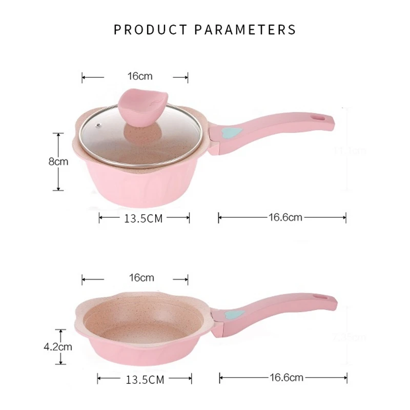 Новинка 2019 кастрюля для детского питания с плоским дном и антипригарным