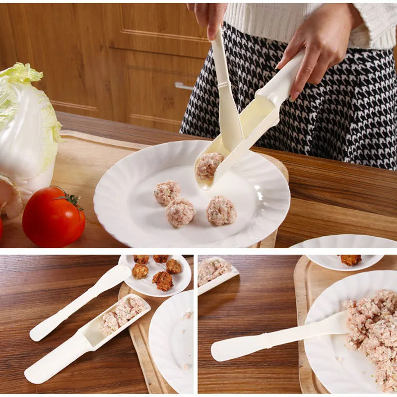 Kitchen Creative DIY Meatball Machine Household Food Tools Fishball Processing Spoon Kitchen Gadgets