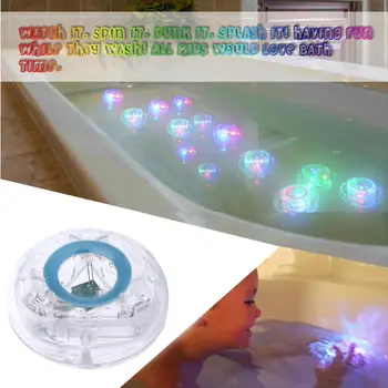 

Swimming Light Child Toys LED Glow Bath Show Lamp Babys Floating Pool for