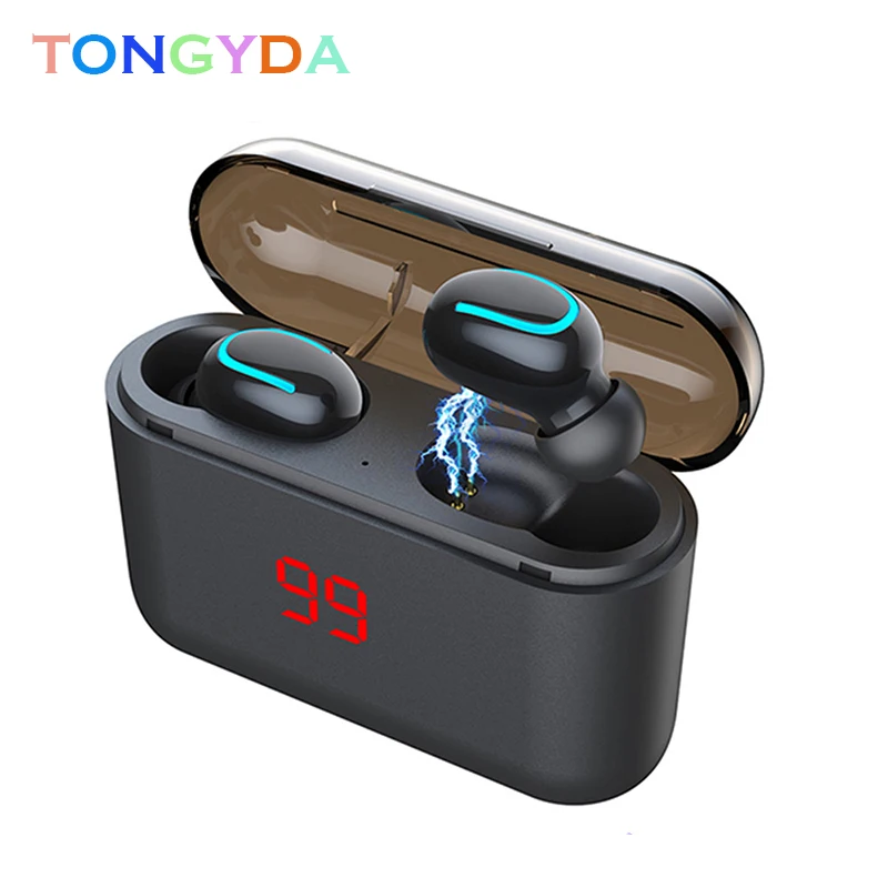 

TWS Headphones Bluetooth 5.0 Wireless Earphones Sport Earphone 3D Stereo Sound Wireles Earbud with Portable Mic and Charging box