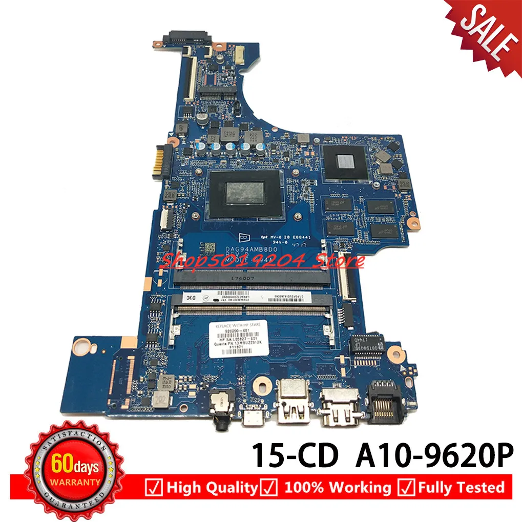 For HP Pavilion 15 CD 15Z CD Laptop Motherboard A10 9620P 926290 001 for-hp-pavilion-15-cd-15z-cd-laptop-motherboard-a10-9620p-926290-001