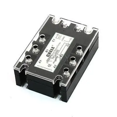 

3-32VDC Input 480VAC 25A Output 3 Phase SSR Solid State Relay TN1/325D
