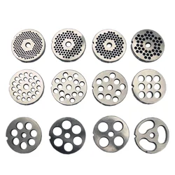 #12 Type Meat Grinder Plate 3-18mm Manganese Steel Knife For Mixer Food Chopper