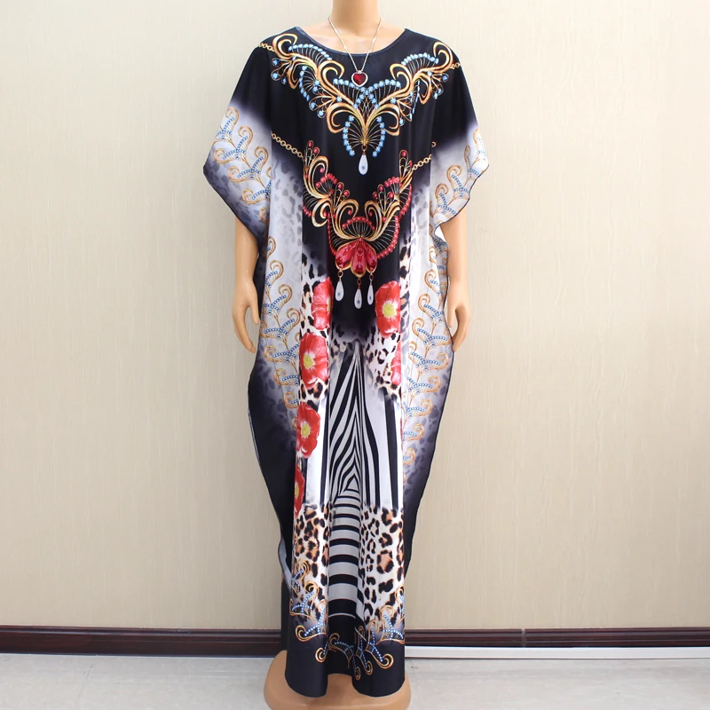 

African Loose Plus Size Jewelry Pattern Printed Fashion Newest African Dreses For Women