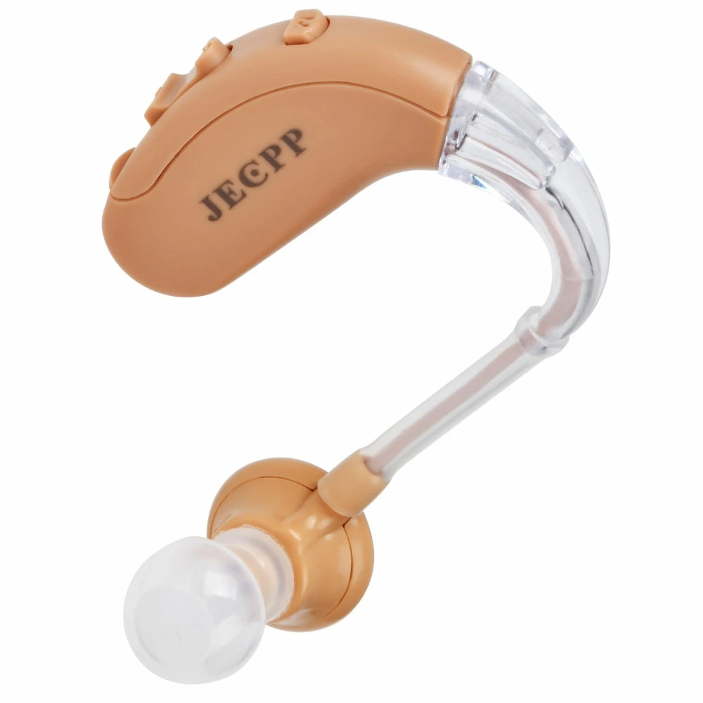 

JECPP Hearing Aids Sound Amplifier with Storage Case Cleaning Brush In Ear Hearing Enhancement Device Battery Powered